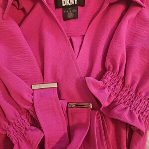 DKNY Women's Pink Robe